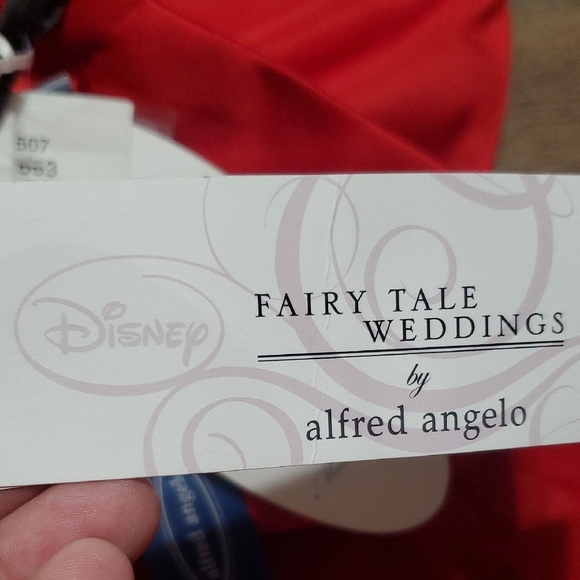 Alfred Angelo For Disney Collection Red Asymmetrical Ruffled Cocktail Dress - Picture 5 of 10